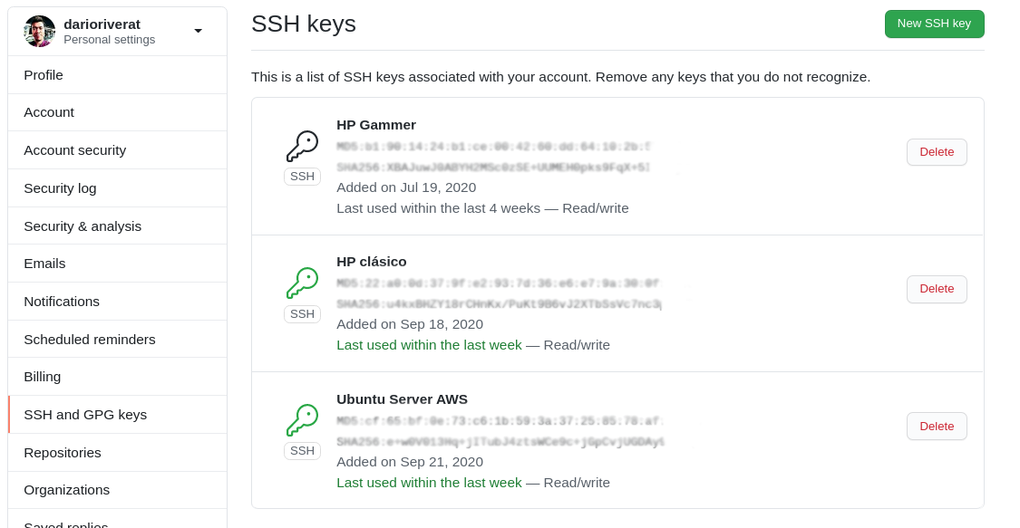 github ssh